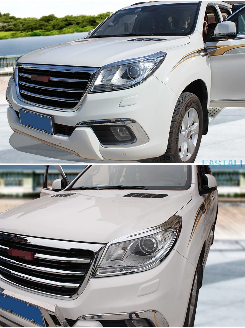 Для Haval H9- Автомобильные фары декоративная рамка высокое качество покрытие Материал фары декоративная рамка