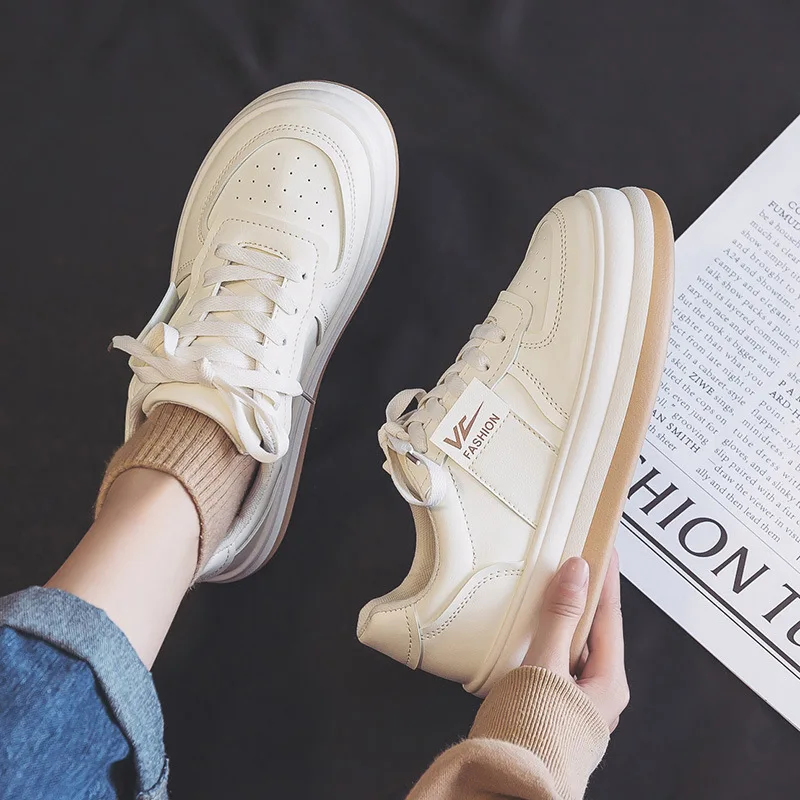 

Luxury Brand New Fashion Sneakers Women Platform Shoes Woman Zapatos De Mujer Lace-up Casual Sneakers Female Shoes