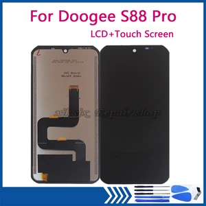 original for doogee s88 pro lcd display touch screen digitizer assembly replacement for doogee s88pro screen phone parts tool free global shipping