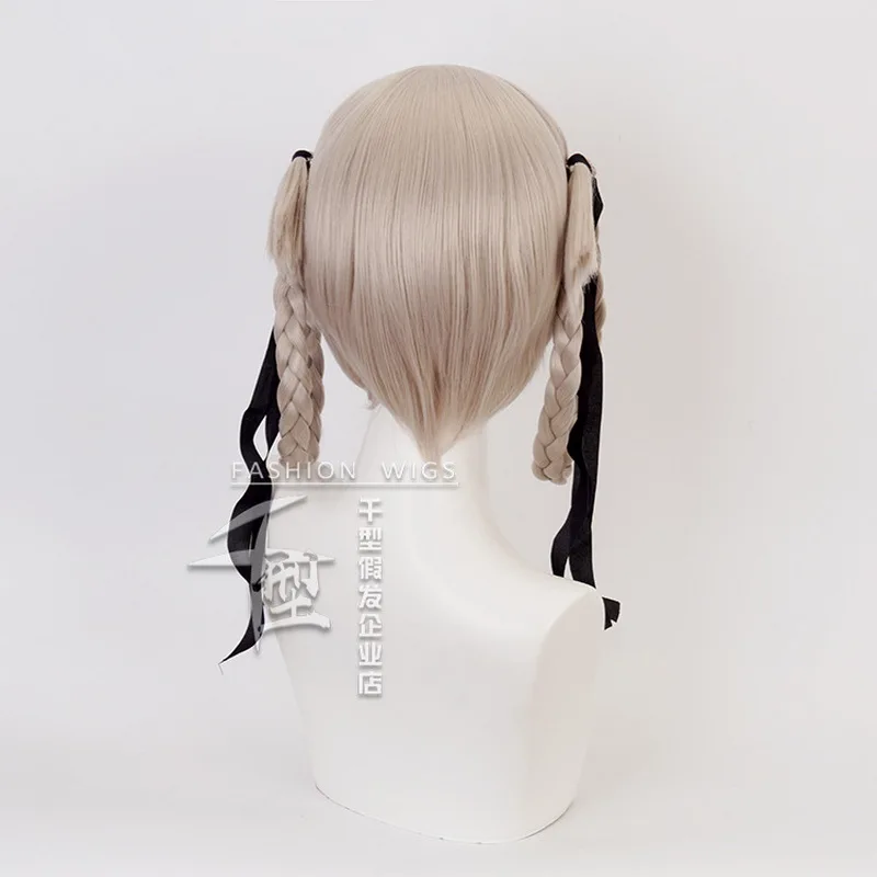 Аниме Kakegurui Kirari Momobami короткие Косплэй парик из синтетических волос с косами