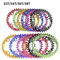 104 bcd bicycle chainring round shape narrow wide 32t34t36t38t mtb chainring bicycle chainwheel circle crankset plate