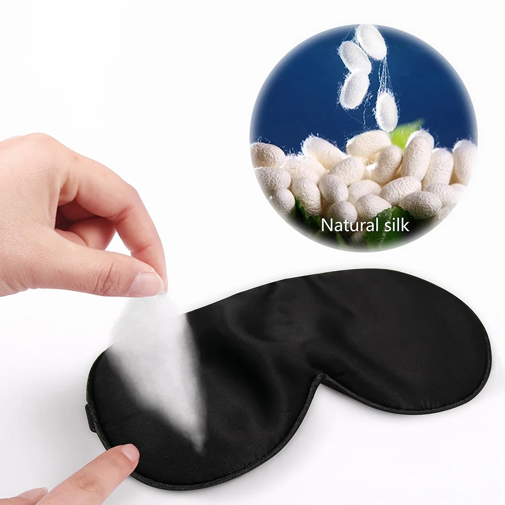 Очень мягкая и приятная на ощупь ткань Ночная маска для лица основе чистого натурального шелка шелковые