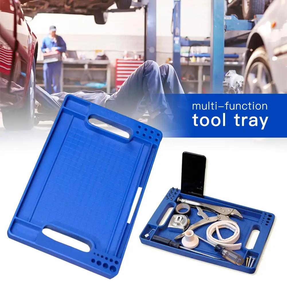 

Maintence Tool Tray Portable Multi-function Anti-skid Silicone Repair Tool Organizer For Screws Nails Drill Bits Hex Keys