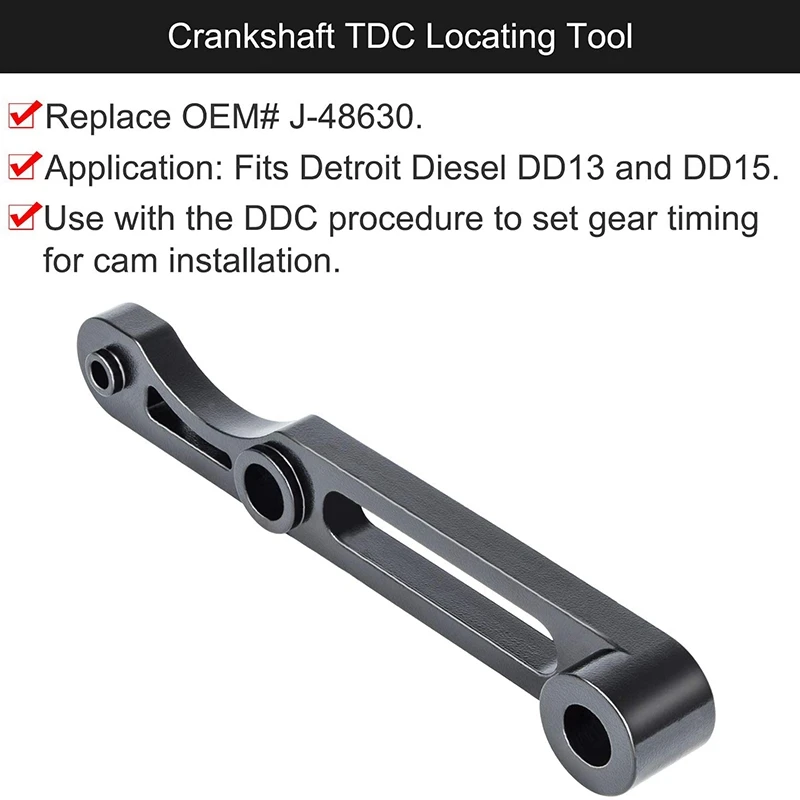 

Crankshaft TDC Locating Tool Engine Gear Timing Train Installation Tool for Detroit DD13 DD15 J-48630