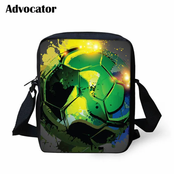 ADVOCATOR Fire Foot Ball School Bag for Boys Printed Crossbody Bags Women Shoulder Kids Mochila | Багаж и сумки
