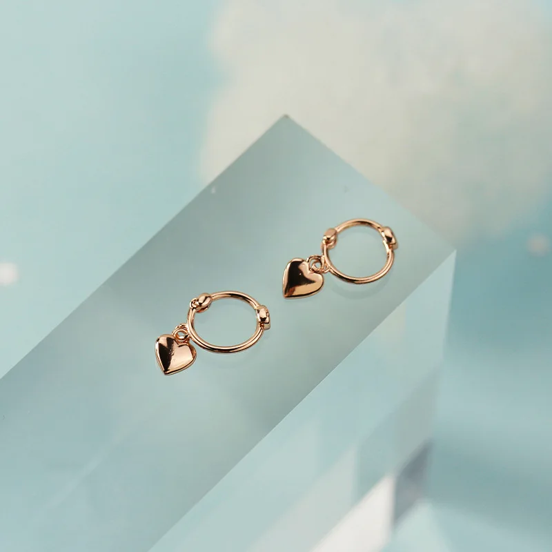 Серьги-гвоздики для пирсинга в форме сердца девушек и женщин ювелирные изделия