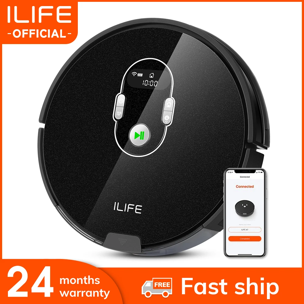 Робот пылесос ILIFE A7 с управлением через приложение|Пылесосы| |