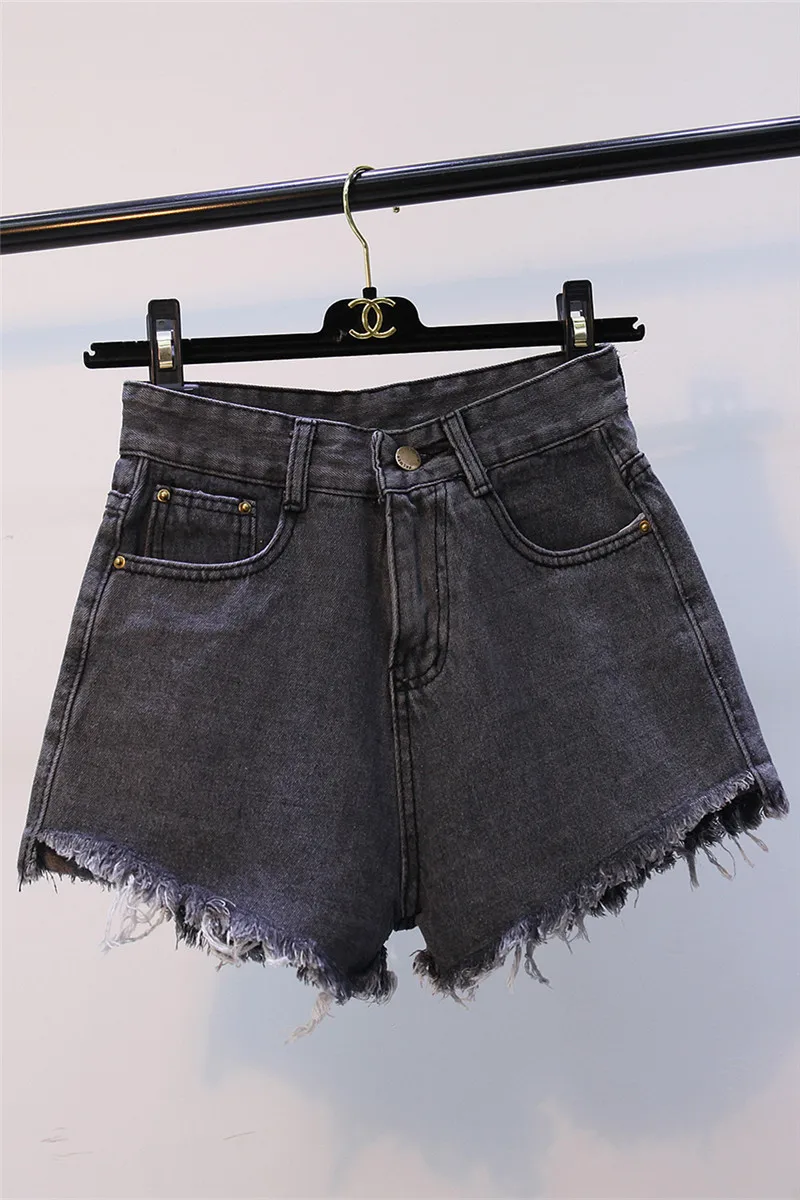 

High Waist Denim Shorts Women's Burrs 2021 New Summer Loose Fashion Jeans Wild Trend Wide Leg Denim Shorts Women Hot Pants