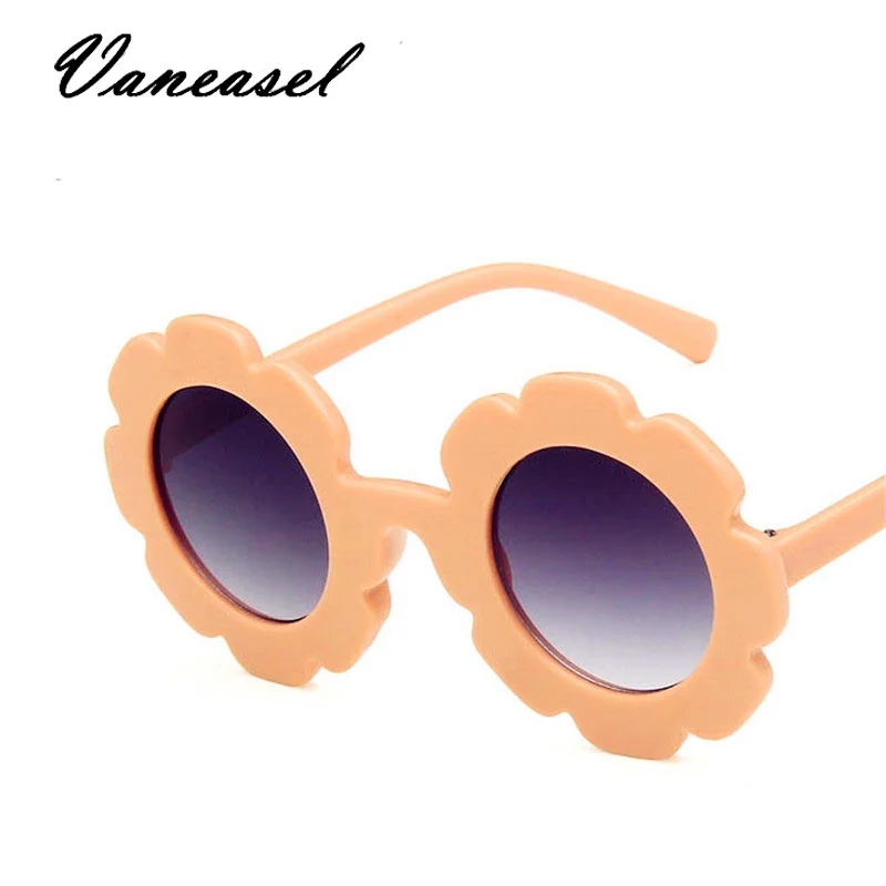 VANEASEL Защита от солнца цветок круглые милые детские солнцезащитные очки UV400 для
