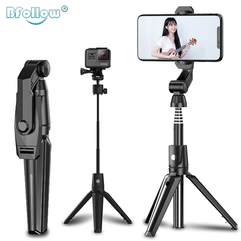 Штатив селфи палка BFOLLOW 3 в 1 держатель Bluetooth для камеры Gopro видеозаписи Youtube
