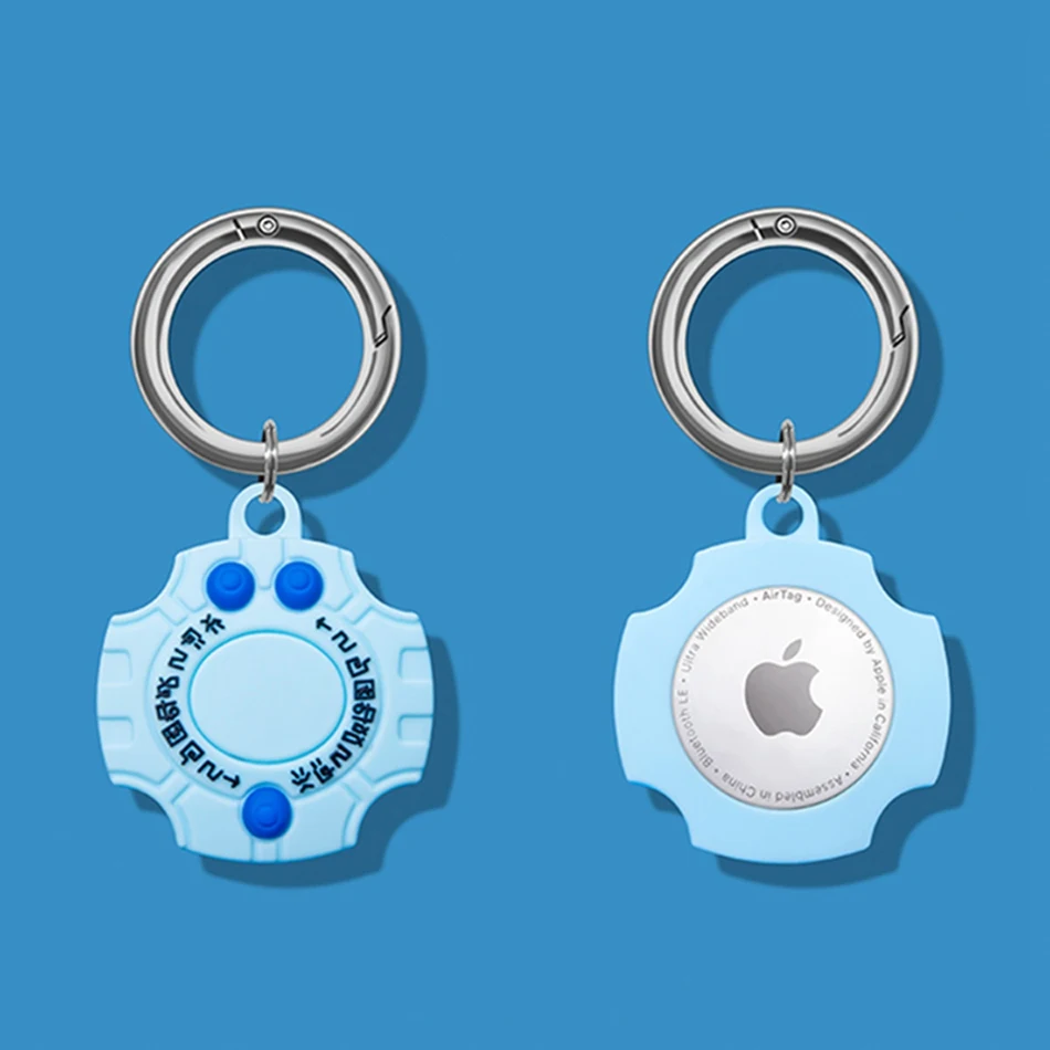 Чехол-накладка для Apple Airtag силиконовый с 3D рисунком собаки | Электроника