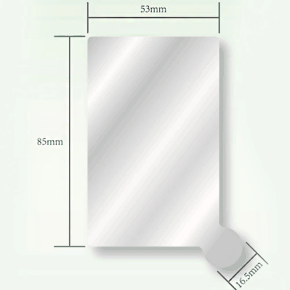 Небьющееся противоударное одноцветное косметическое зеркало для макияжа из