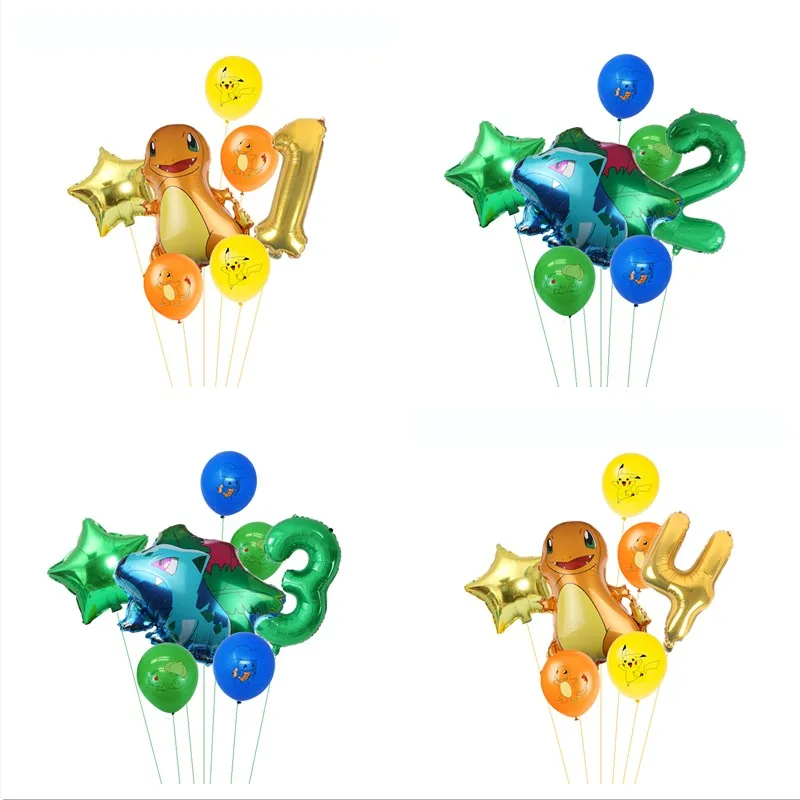 7 шт. Покемон серии маленькая Огненный Дракон чудо потомство лягушек детская