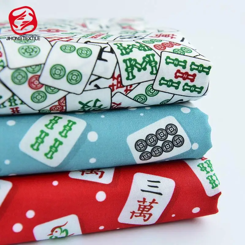 Ткань в китайском стиле для Маджонга хлопковая простая ткань с принтом скатерть