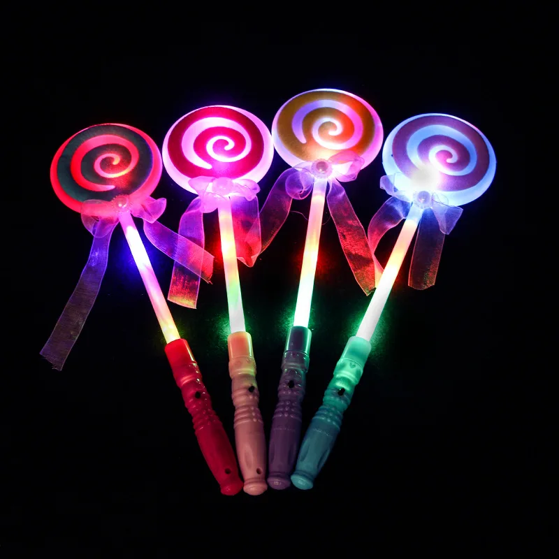 Zauberstab Lumineszenz-Lollypop Form Zauberstab Mit Licht Nacht Spielzeug