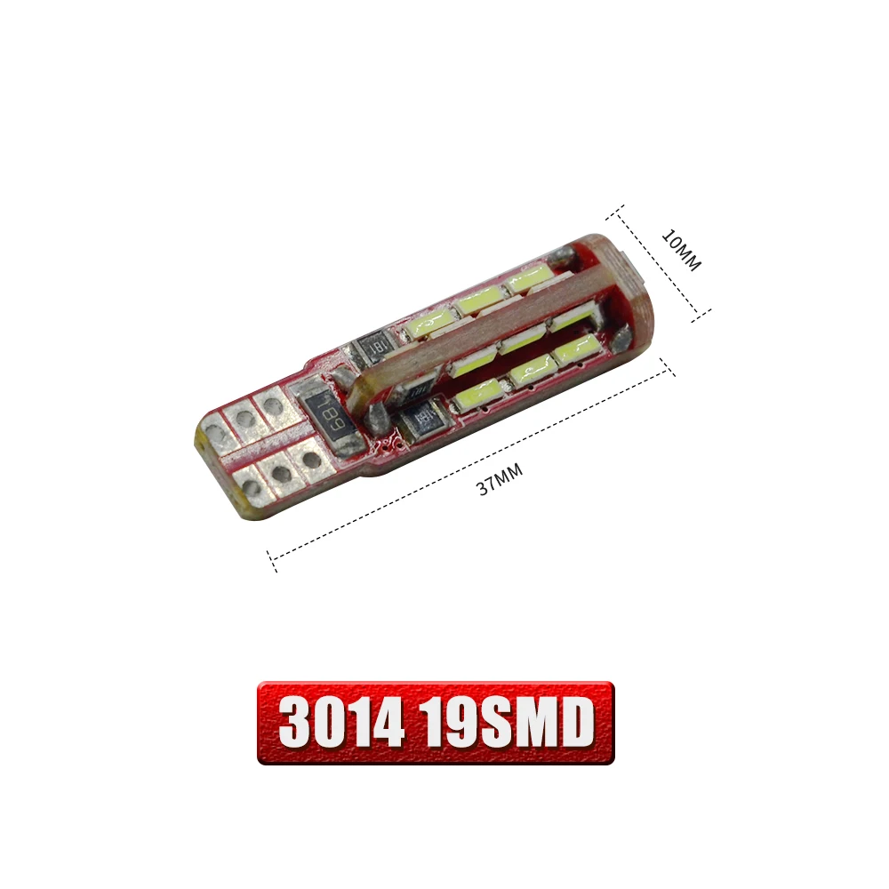 2 шт. T10 Canbus 19 SMD 3014 Светодиодный с W5W 6SMD 5730 194 168 белый 12V Авто Автомобильные