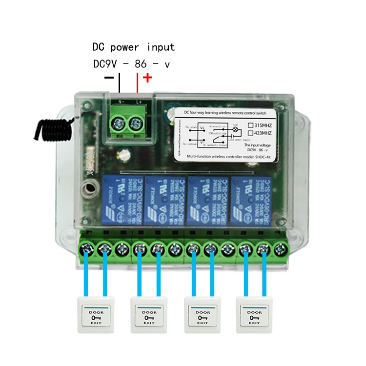 Универсальный пульт дистанционного управления 4 канала 12 В переключатель