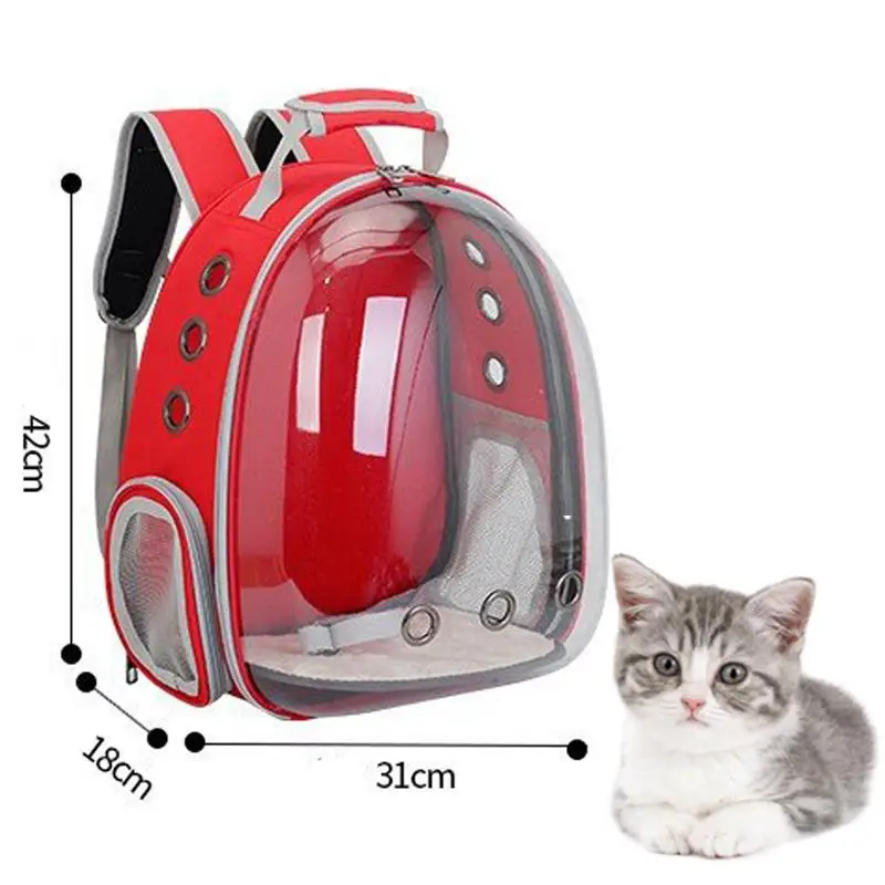 Дорожная сумка через плечо для кошек дышащая прозрачная Портативная домашних
