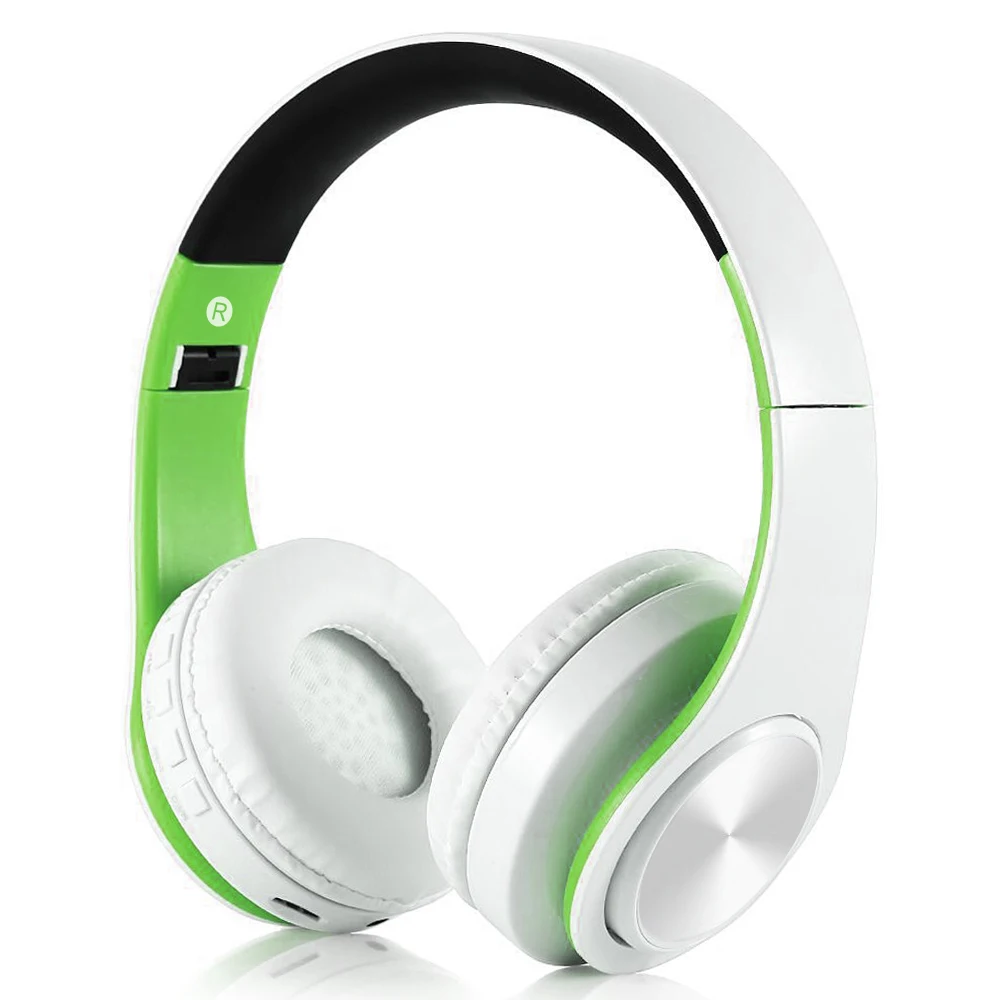 Black and green Год Bluetooth наушники спортивные поддержка TF FM радио бас для iphone компьютера лучшие беспроводные наушники с микрофоном - Цвет: Black and green