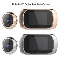 2 8 inch lcd color screen digital doorbell 90 degree door eye doorbell electronic peephole door camera viewer outdoor door bell