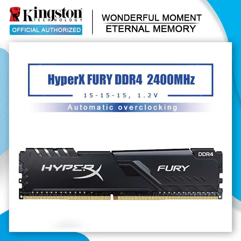 Kingston HyperX FURY memoria ram DDR4 2400MHz 8g 2666MHz 16g 3200MHz 32g Memory DIMM 288 pin настольная внутренняя память