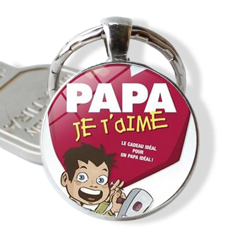Горячая Распродажа модные брелки для ключей Je Love Papa кольца подарков отцам брелок