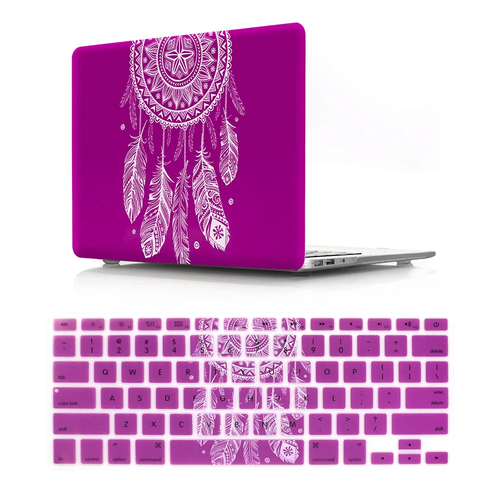 Чехол HRH для клавиатуры Ловец снов Жесткий 2 в 1 Mac Pro Retina13 12 15Air 13 Touch Bar A2159 A2141 A2289