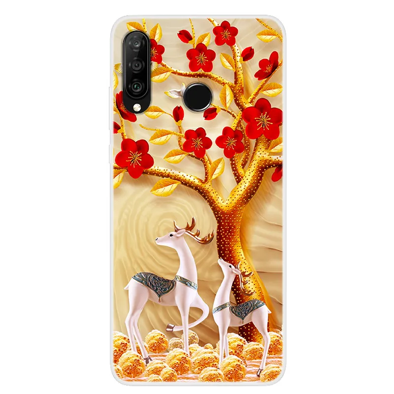 Популярный чехол для huawei Nova 4e, чехол 6,15 дюйма, силиконовый крутой чехол с принтом, мягкий ТПУ чехол для телефона, для huawei P30 lite, чехол Nova 4e Funda - Цвет: as photo 45