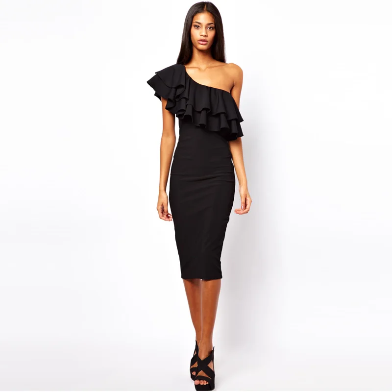 

Платье женское банкетное длинное сексуальное элегантное приталенное темпераментное платье на одно плечо