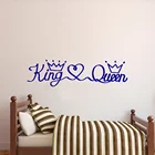 Романтический Король Королева фраза виниловая наклейка на стену для декора спальни Наклейка на стену детскую комнату наклейка s ПВХ Фреска