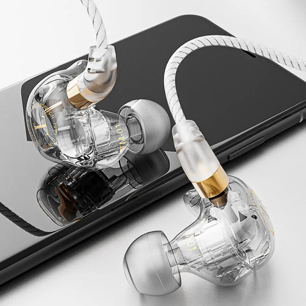 TM-01 3 5 мм проводные наушники вокруг уха стерео многофункциональная HiFi In-Ear