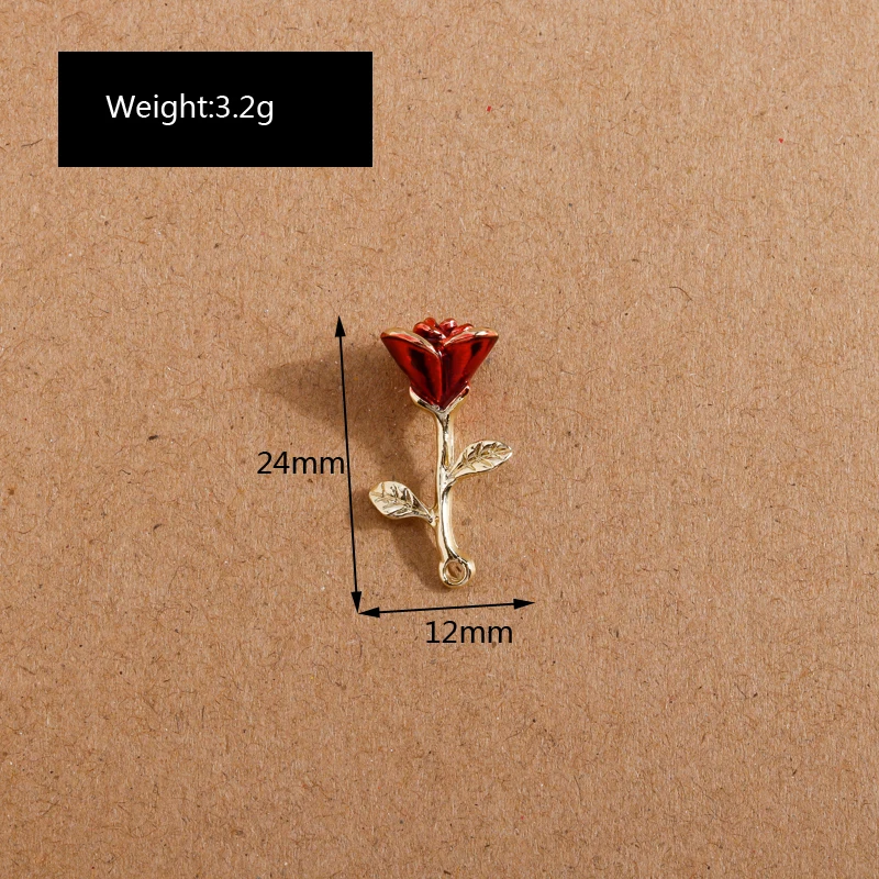 4 шт. эмалированные подвески для ювелирных изделий 12 х24 мм |
