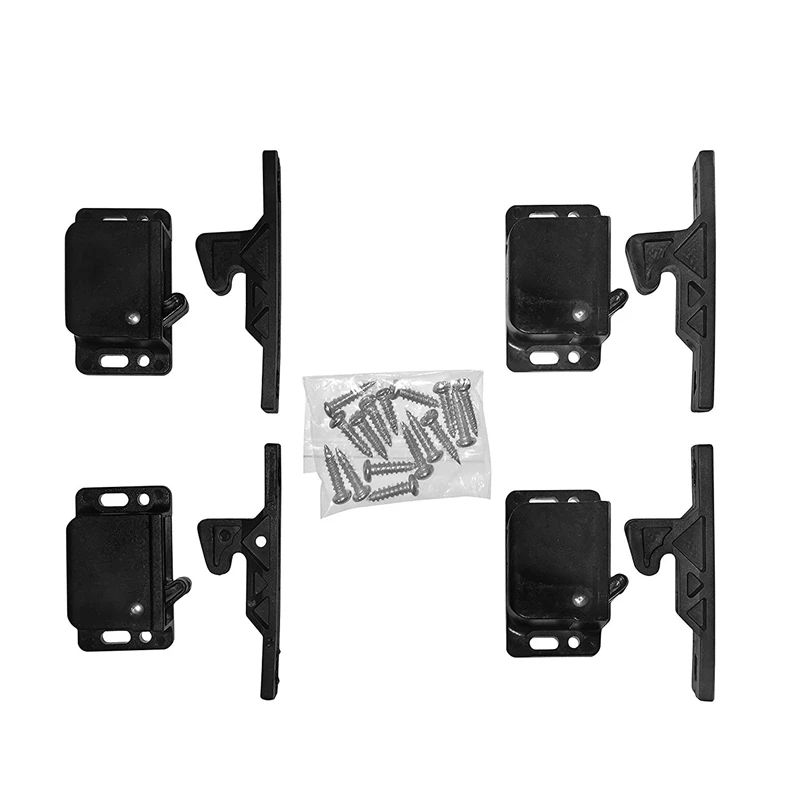 4 Pairs of Caravan Drawer Lock 8-Pound Cabinet Door Push Latch Grab for RV Trailer Cargo | Автомобили и мотоциклы