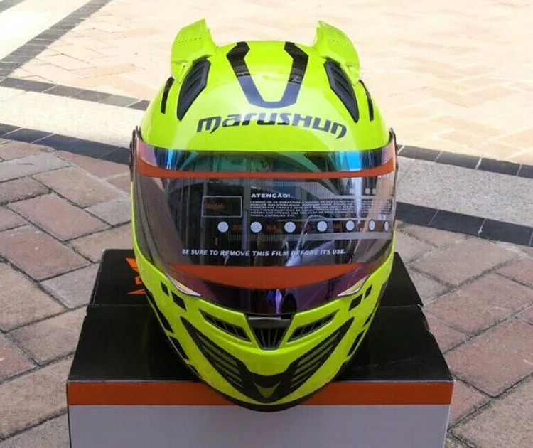 Мотоциклетный Полнолицевой шлем MALUSHUN из АБС-пластика персонализированный