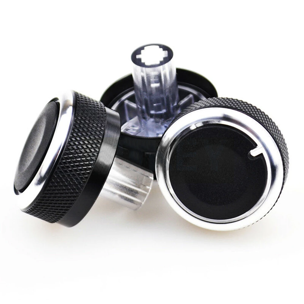 

Black A/C Knob Button Replacement Air Conditioning Aluminum Alloy High Quality ABS Parts Replaces