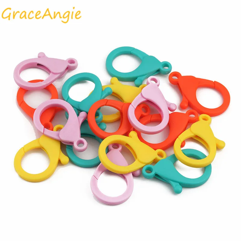 20 шт./упак. акриловая заколка карабины для брелок Ювелирная фурнитура Аксессуары