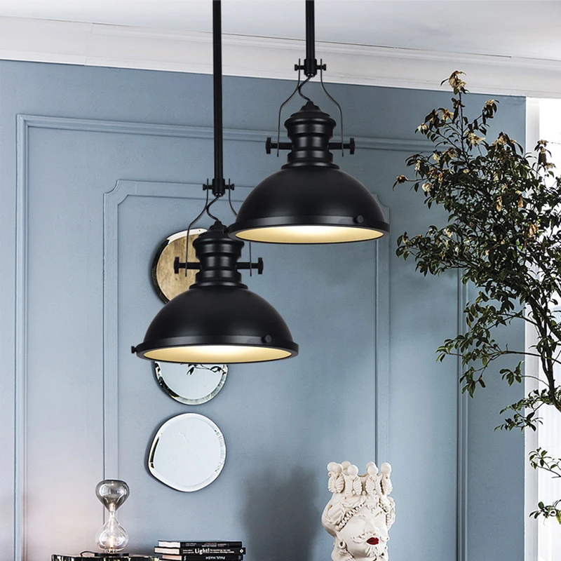 

Retro Industrial Hanging Hardware 3 Style Loft Metals Pendant Lamp Vintage E27 LED Lights for Kitchen Bar Coffee Light Fixtures