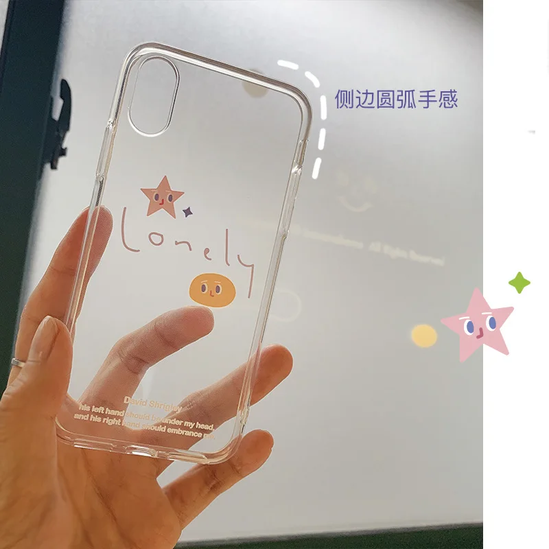 Cute Simple letters planet graffiti Phone case For iPhone 7 XS 11 Pro MAX silicone cover X XR 8 6s 6 Plus Case | Мобильные телефоны