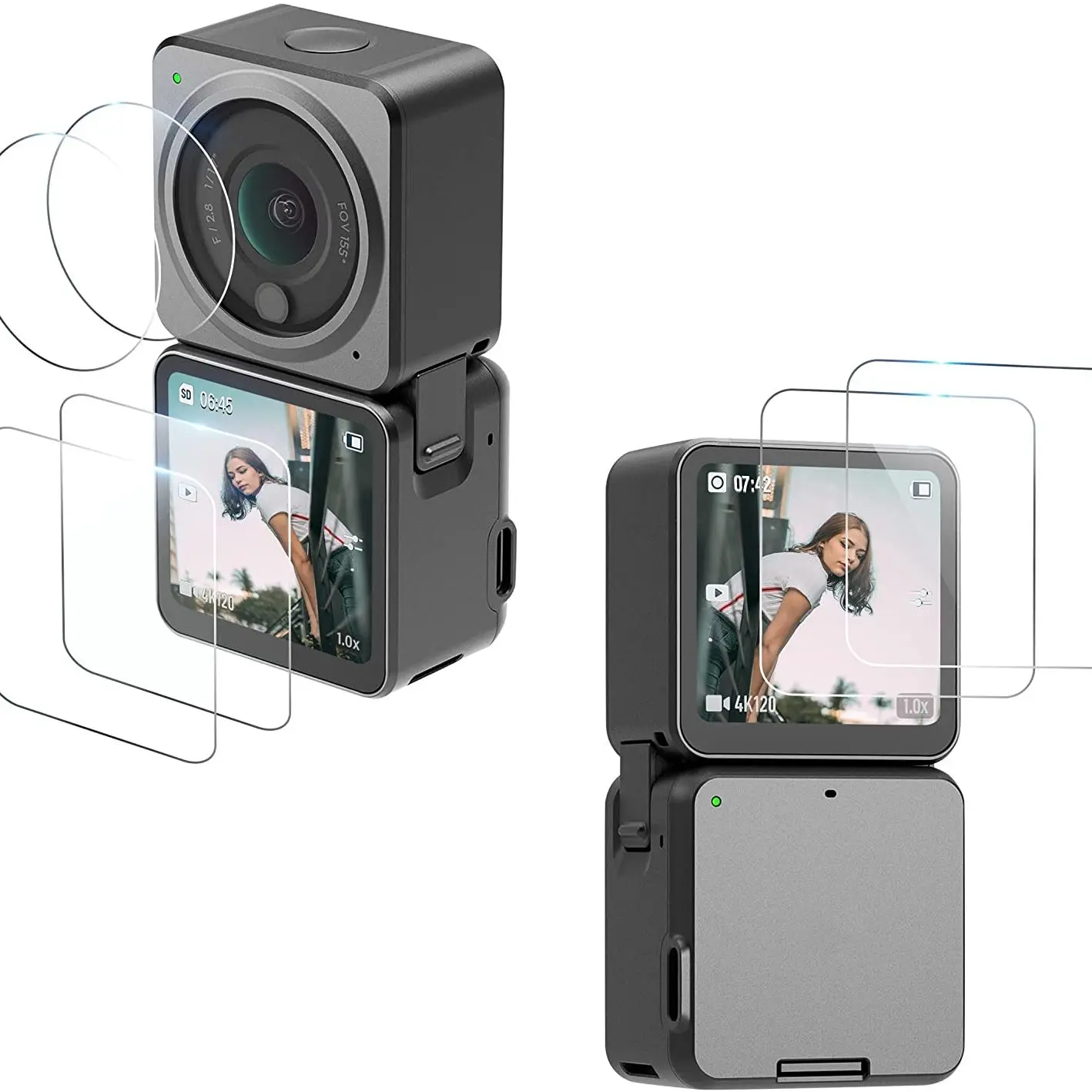 

DJI Action 2 Lens Screen Protector Tempered Glass Camera Accessories