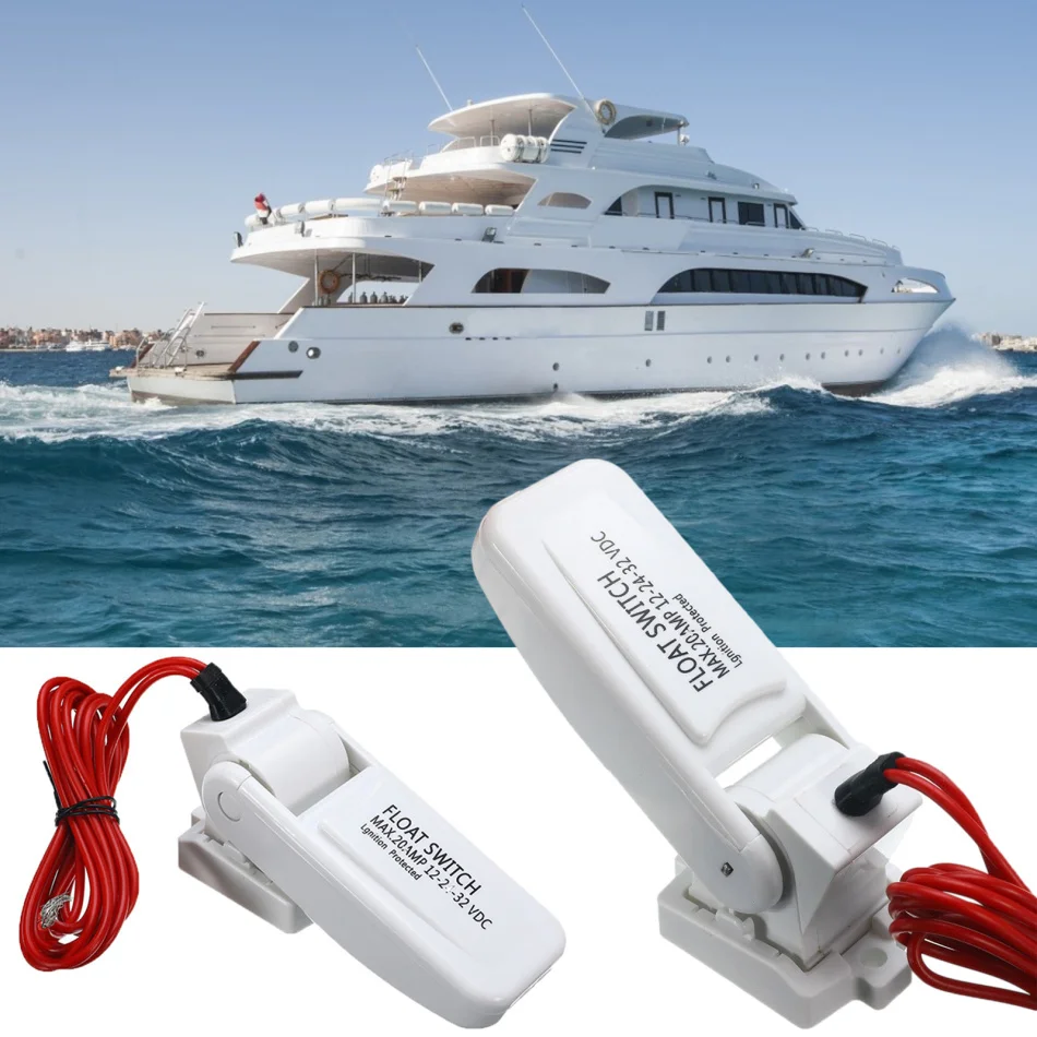 

Automatic Electric Boat Marine Bilge Pump Float Switch Water Level Controller DC Flow Sensor Switch Portable Boat For Bilge Pump