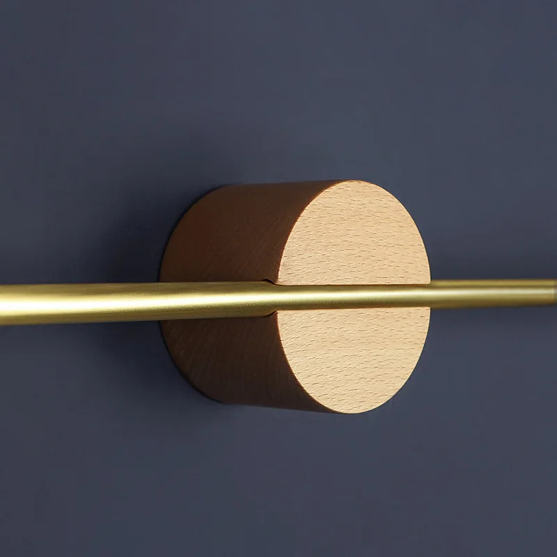 brushed polished brass towel shelf wall mounted bathroom towel rack wood metal simple towel bar bathroom accessories free global shipping