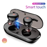 portable audio wireless bluetooth 5 0 headphones for ios android tws earphones hifi waterproof touch control bluetooth headset