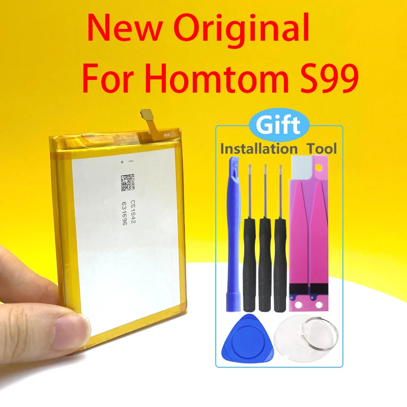 Новый оригинальный в наличии S99 6200 мА/ч Батарея для HOMTOM мобильный телефон Высокое