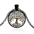 Ожерелье с подвеской Древо жизни, винтажное ожерелье из шри-Янтры, модные ювелирные изделия для женщин и мужчин