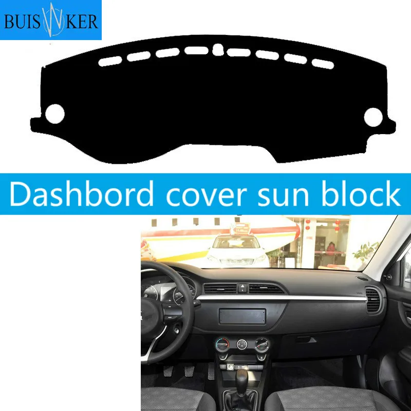 

Car Dashboard Cover For Kia Rio 4 K2 2017 2018 Anti-slide Pad Dashmat Sun Shade Dash Board Cover Carpet Car-styling Mat