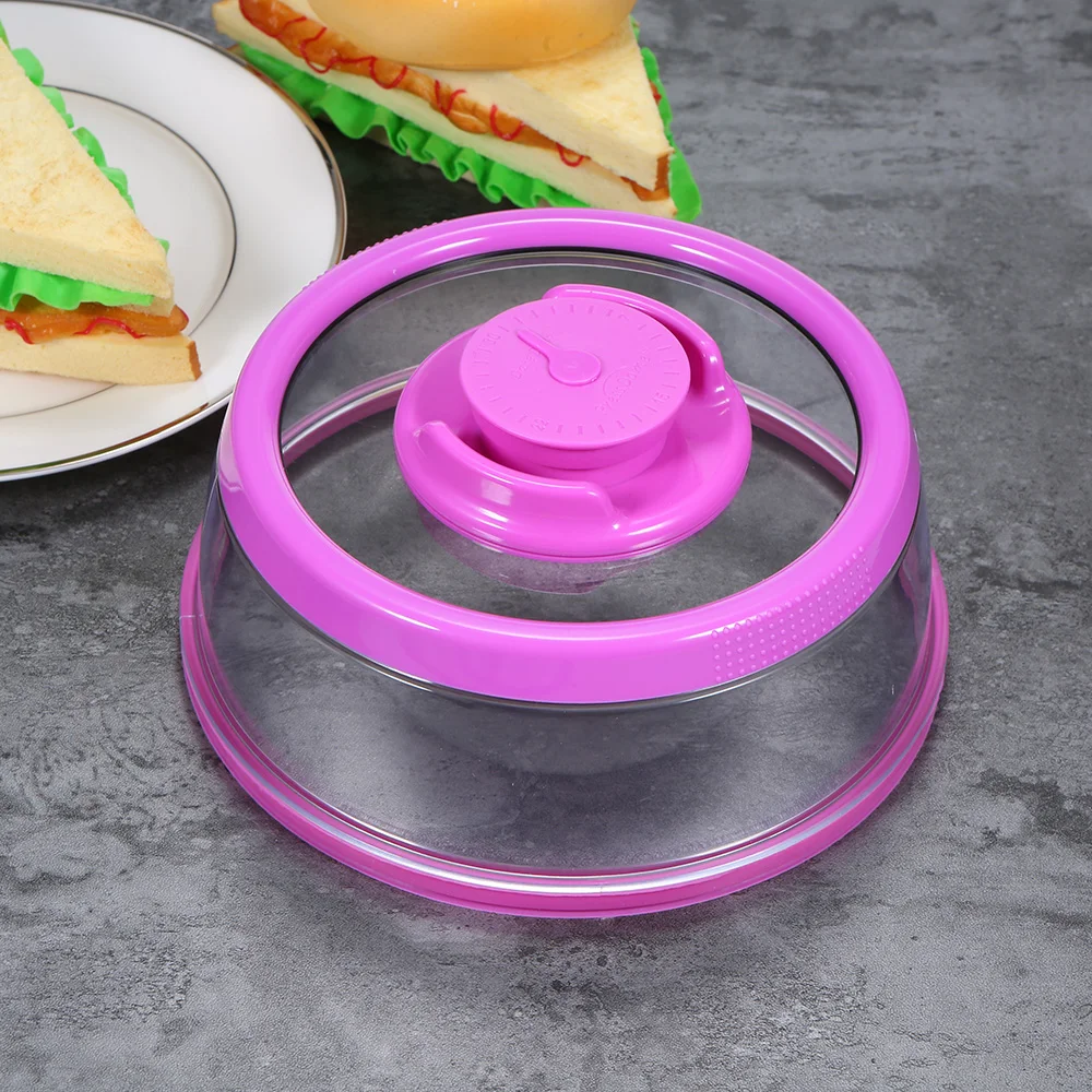 

Instant Vacuum Food Sealer Reusable Airtight Cover Fresh Refrigerator Dish Cooking Tool