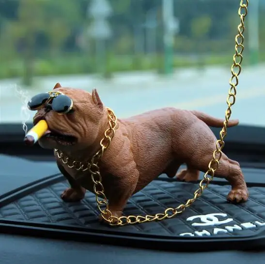 

Car Ornaments Dog Car Decoration Creative Personality High Grade Car Accessories Car Fashion Simulation Dog Doll