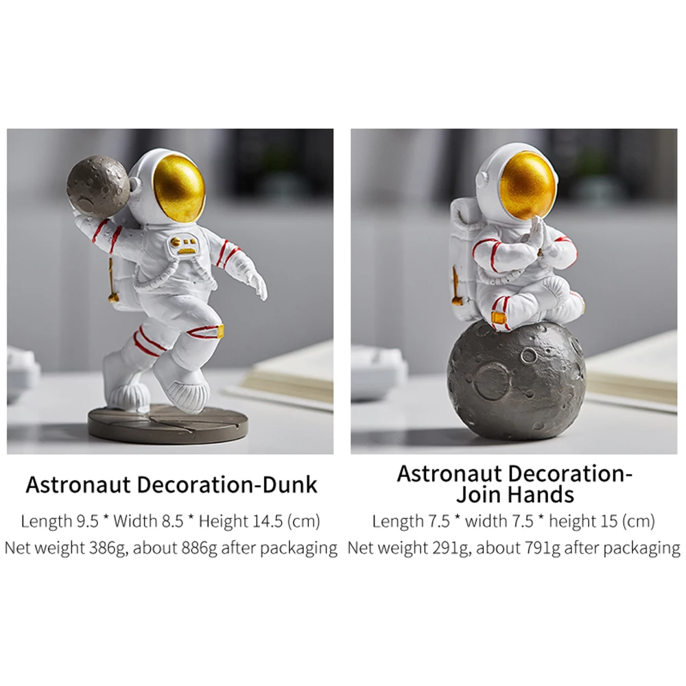 

Nordic Astronaut Mini Figures Home Decoration Accessories Modern Spaceman Sculptures Birthday Christmas Gifts Living Room Decor