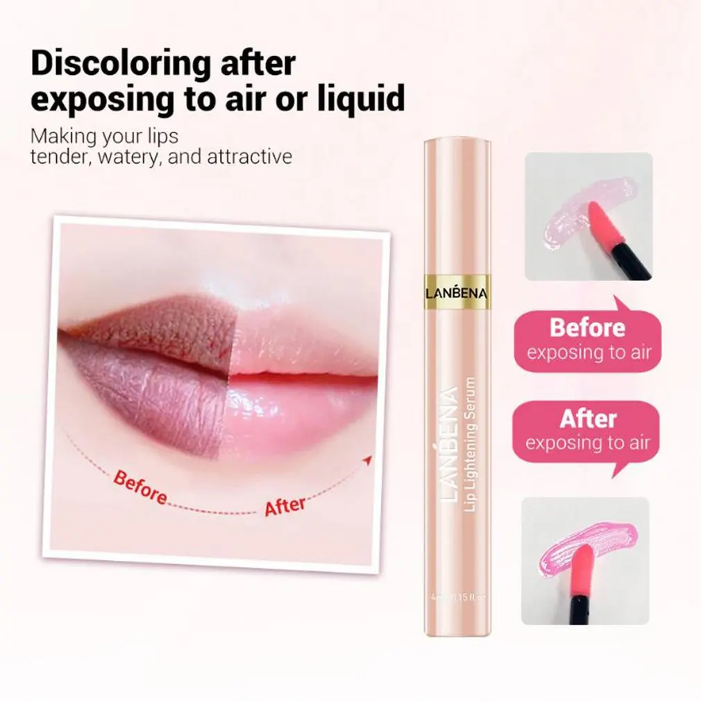 

Lip Lightening Serum Lipstick Lip Glaze Women's Lip Gloss Moisturizing Brightening Lipstick For Lady New Package