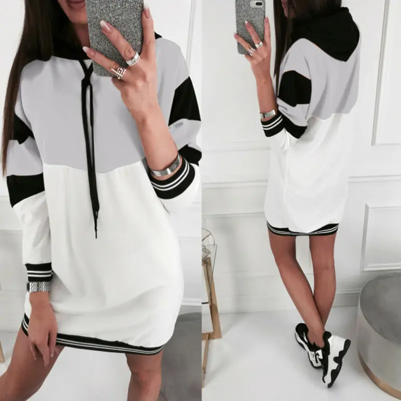

2020 Spring New Women Hooded Sweatshirt Long Sleeve Sweater Hoodies Winter Loose Jumper